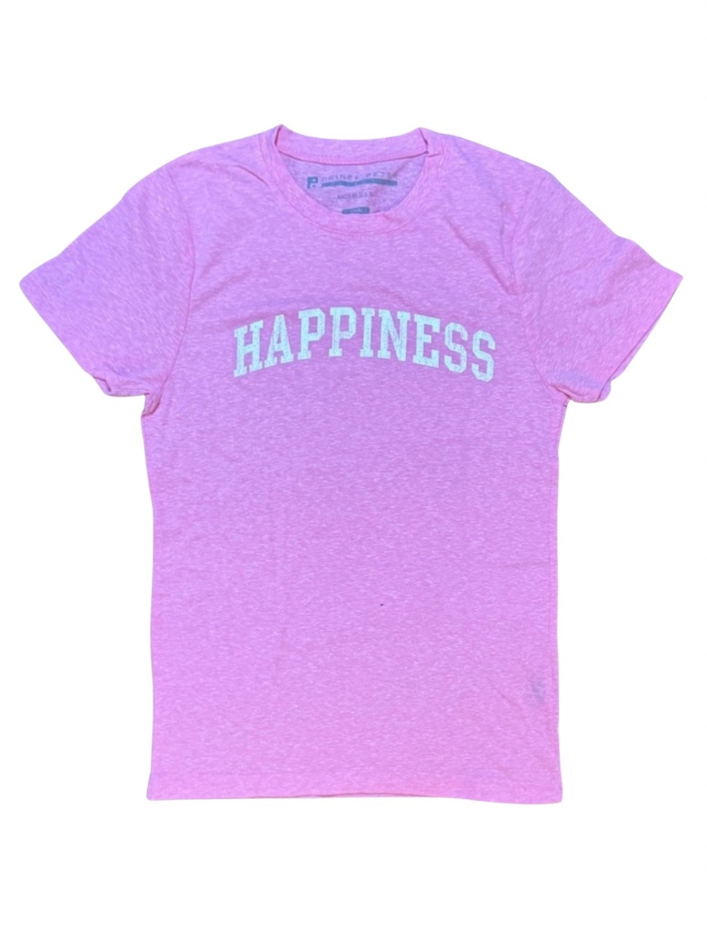 Prince Peter Heather pink Happiness graphic tee women’s size XS NWOT